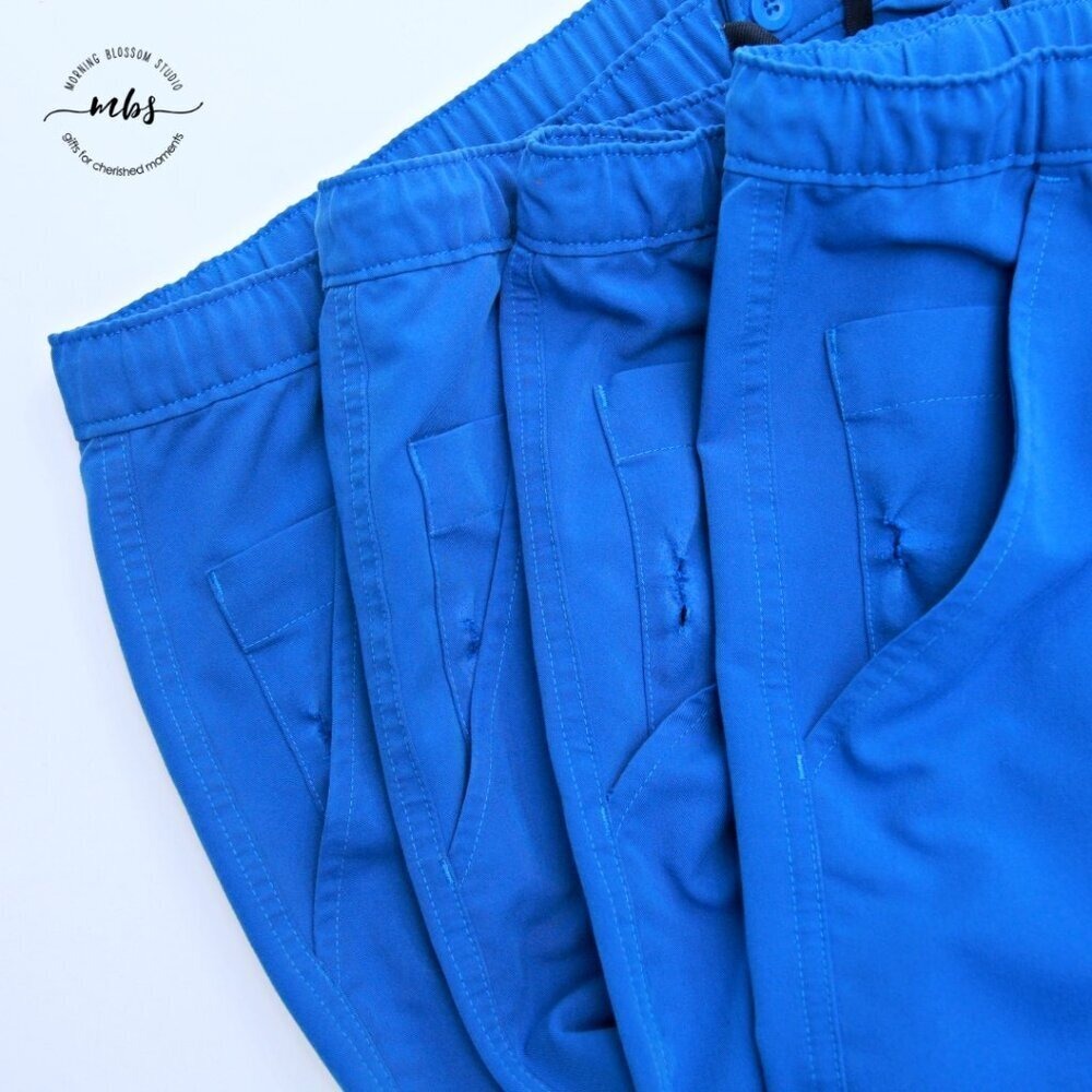 Bundle of 4 Figs Cairo Scrub‎ Pants Blue Men XXL/S Style TM3001S